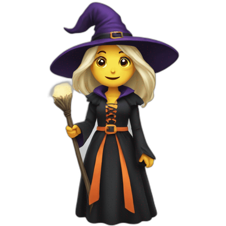 Witch halloween emoji