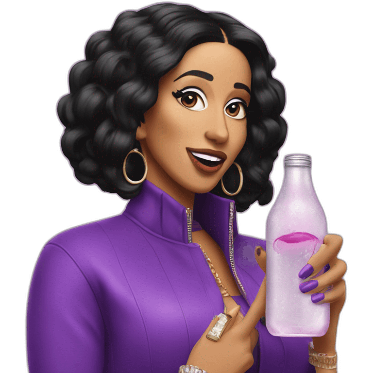 Cardi b drink emoji