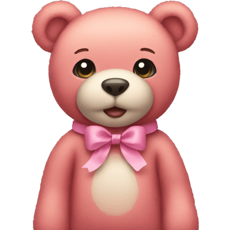 pink teddy bear emoji