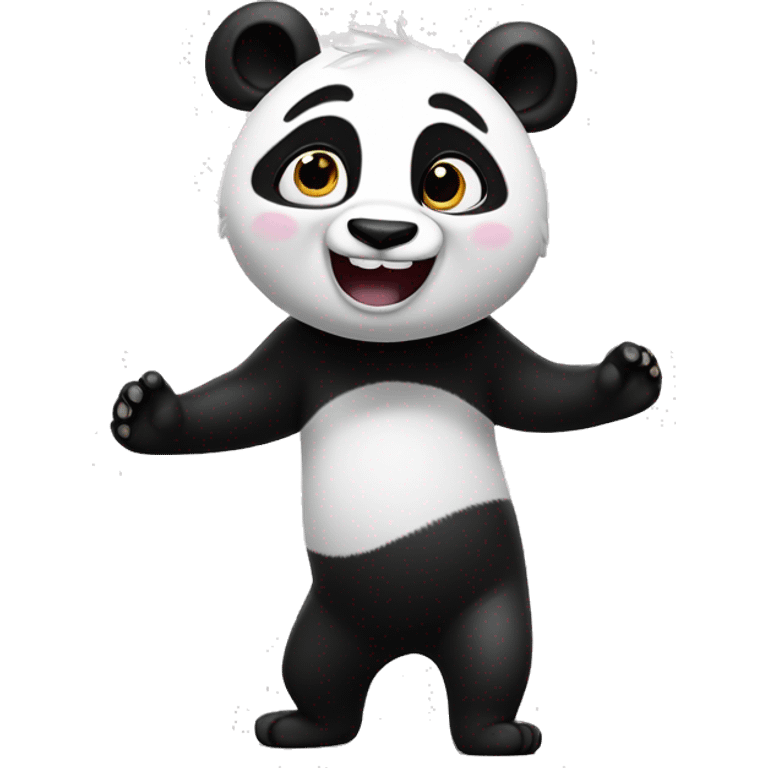 Here is the new character that is a mix between Joy from Inside Out 2 and a panda. This joyful and energetic character combines Joy's bright personality with the black and white fur pattern of a panda. I hope this brings your vision to life! emoji