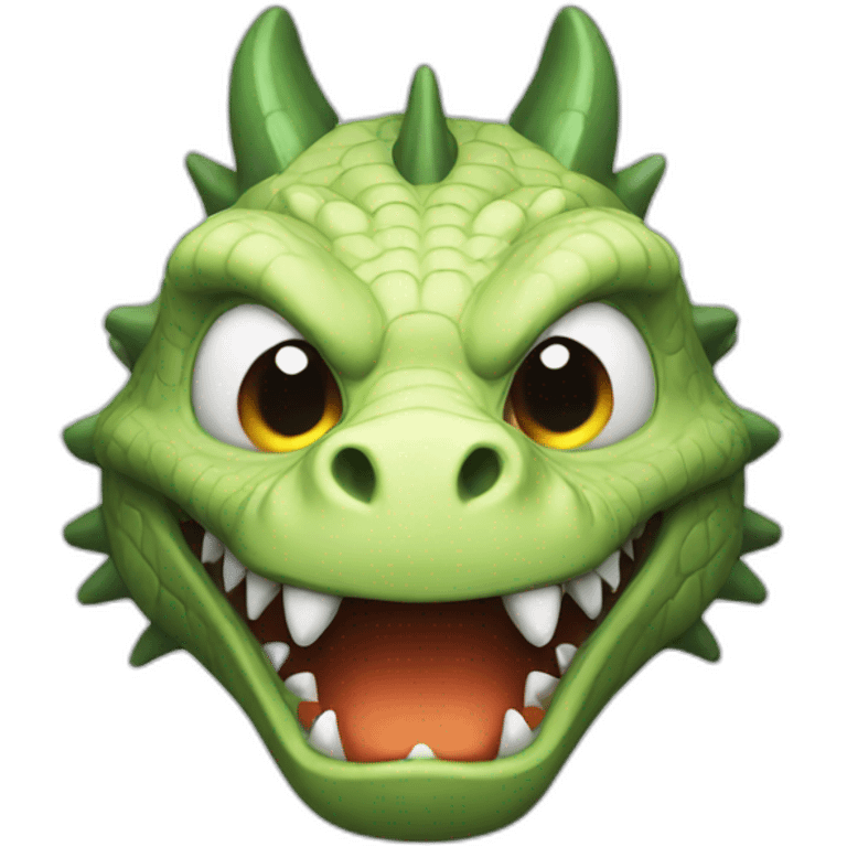 Scary dragon coding emoji