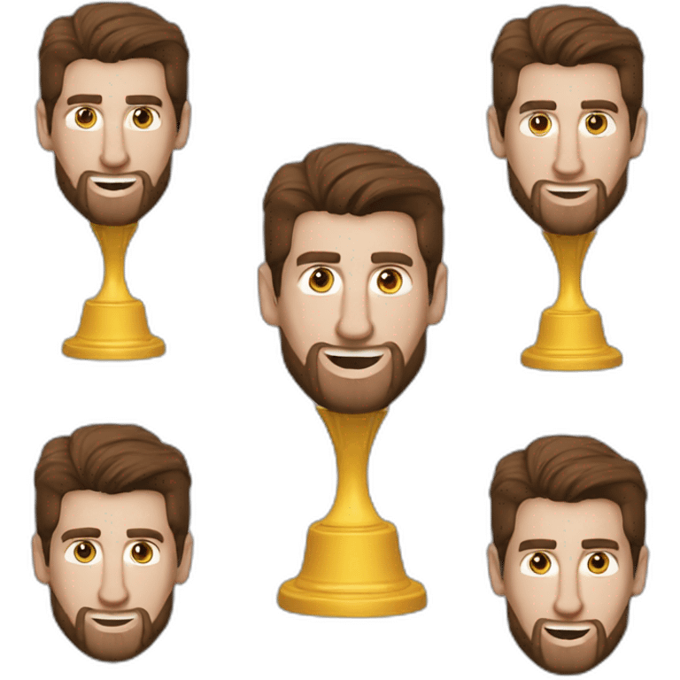 A Lionel Messi cup word emoji