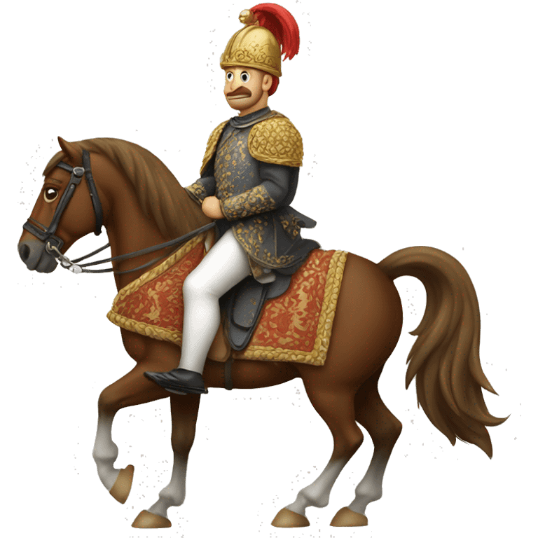 European Sultan on horseback emoji