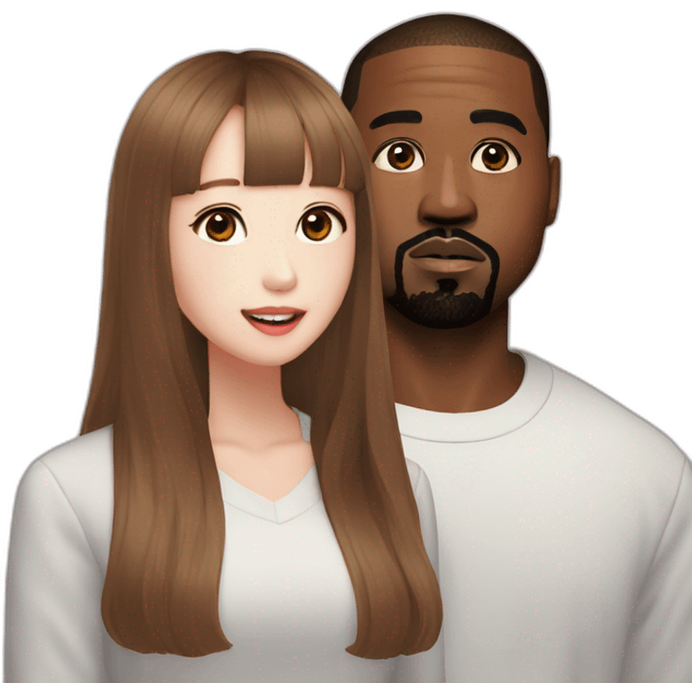 LOONA Chuu with Kanye West emoji