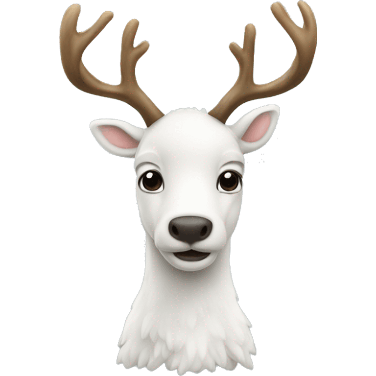 white raindeer emoji