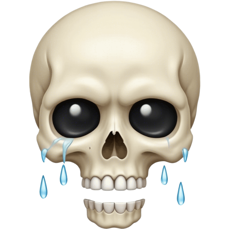 skull crying emoji