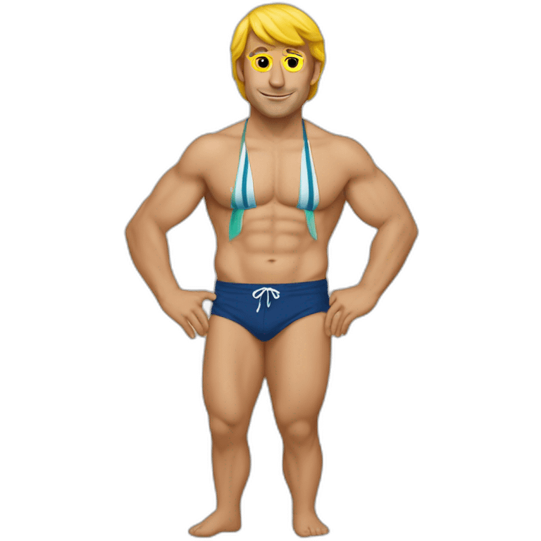 Macron en bikini emoji