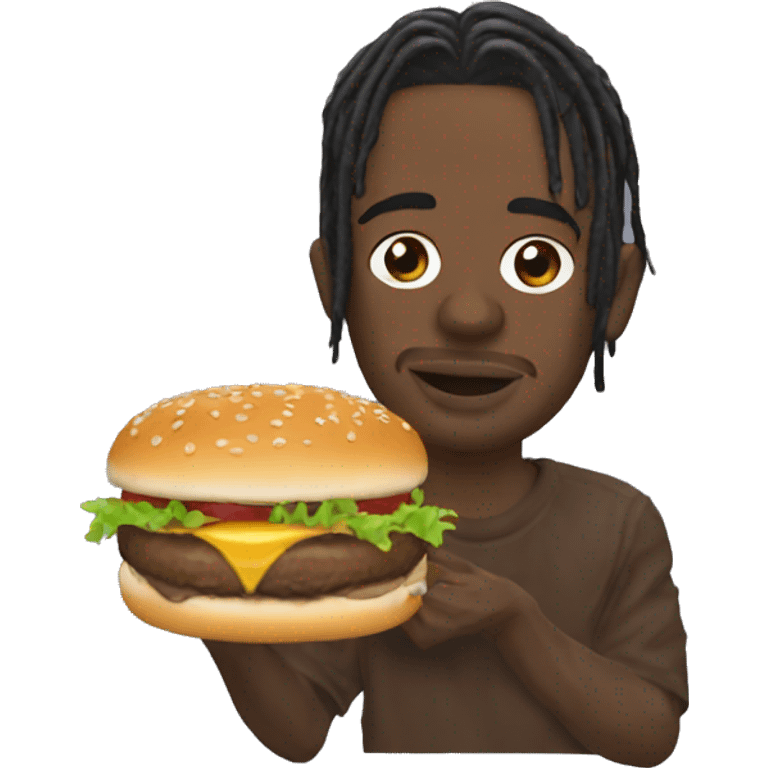 Travis Scott qui mange un Big Mac  emoji