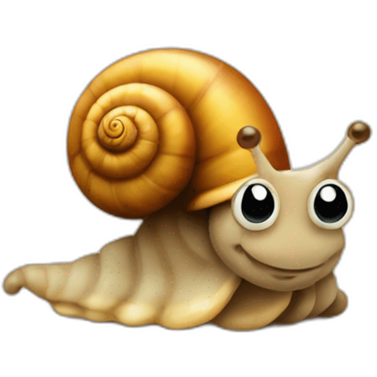 Cute little Snail  emoji