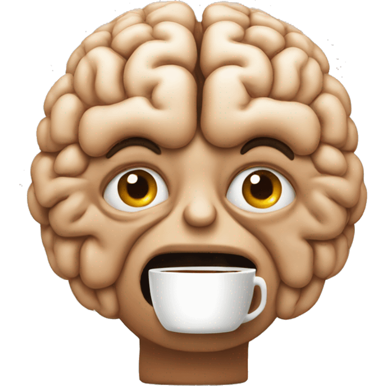 brain needs coffee emoji