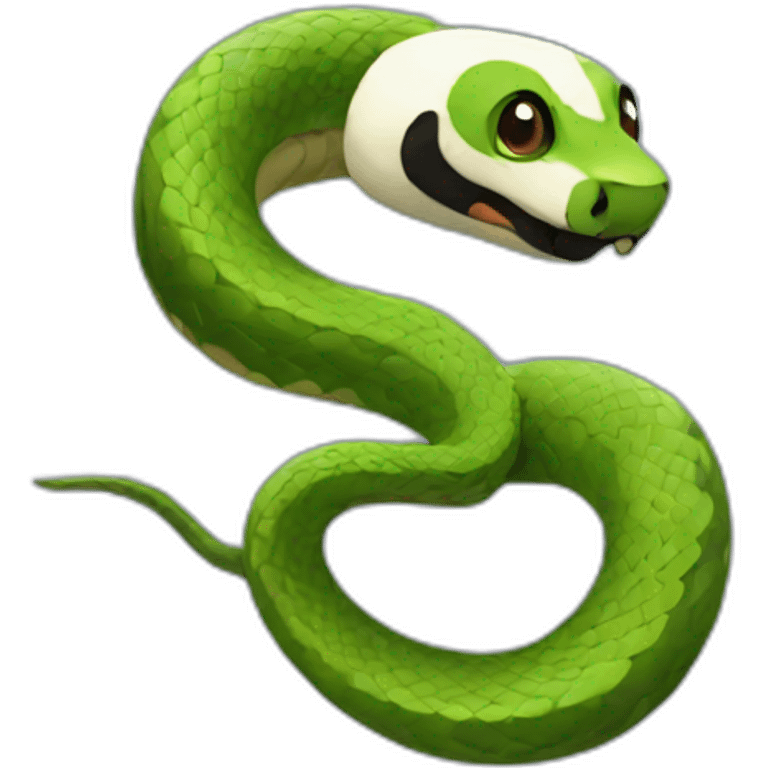 snake-panda emoji