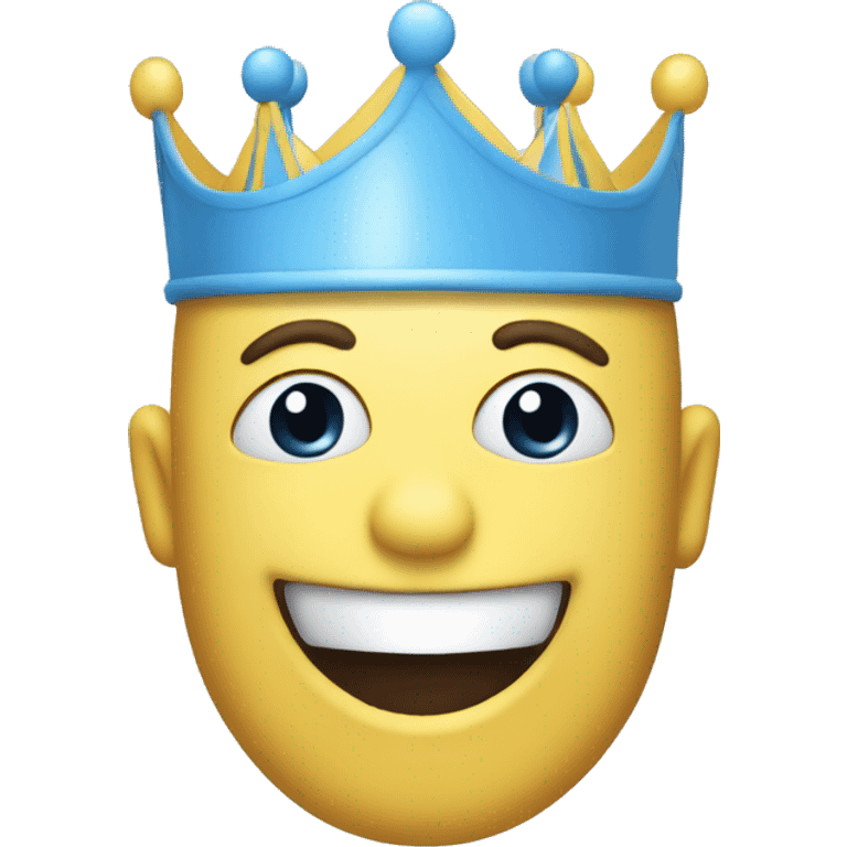 Allstate Birthday Crown in Light Blue emoji