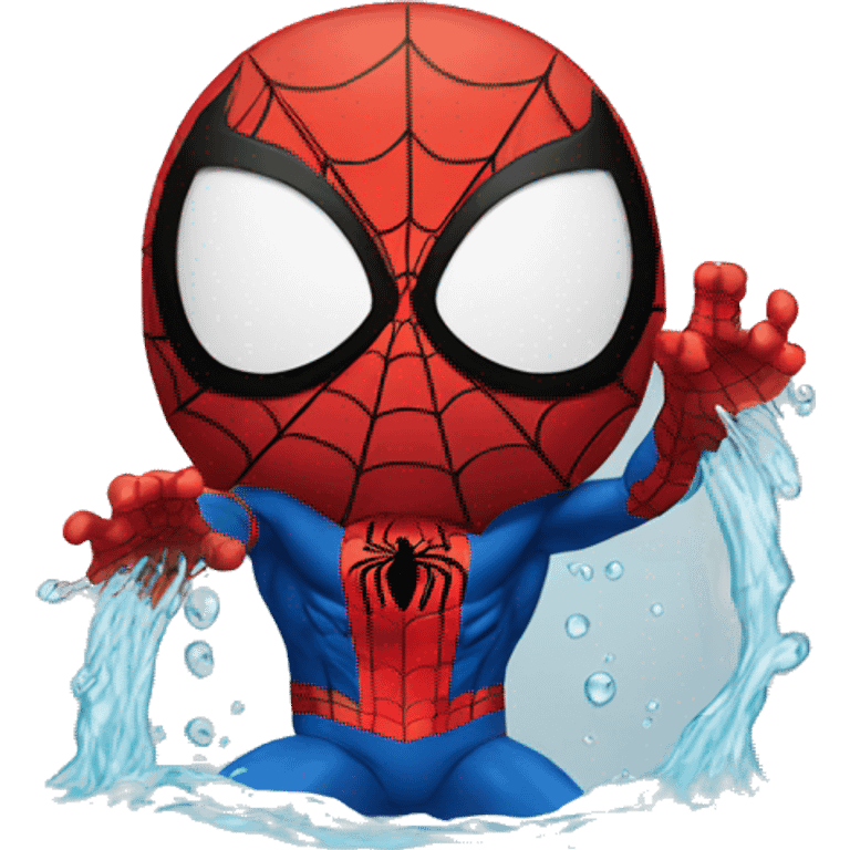 spiderman in water emoji