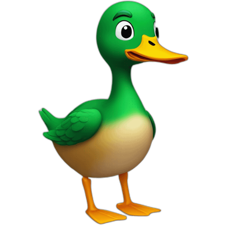 Duck-with-arms emoji