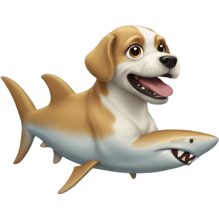 dog on the shark emoji