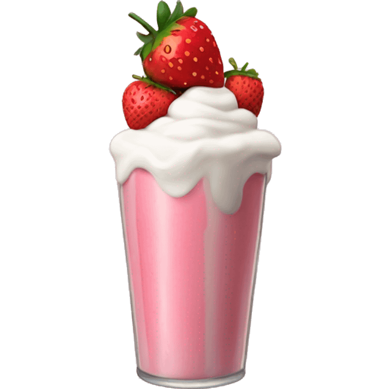 milkshake of strawberry emoji