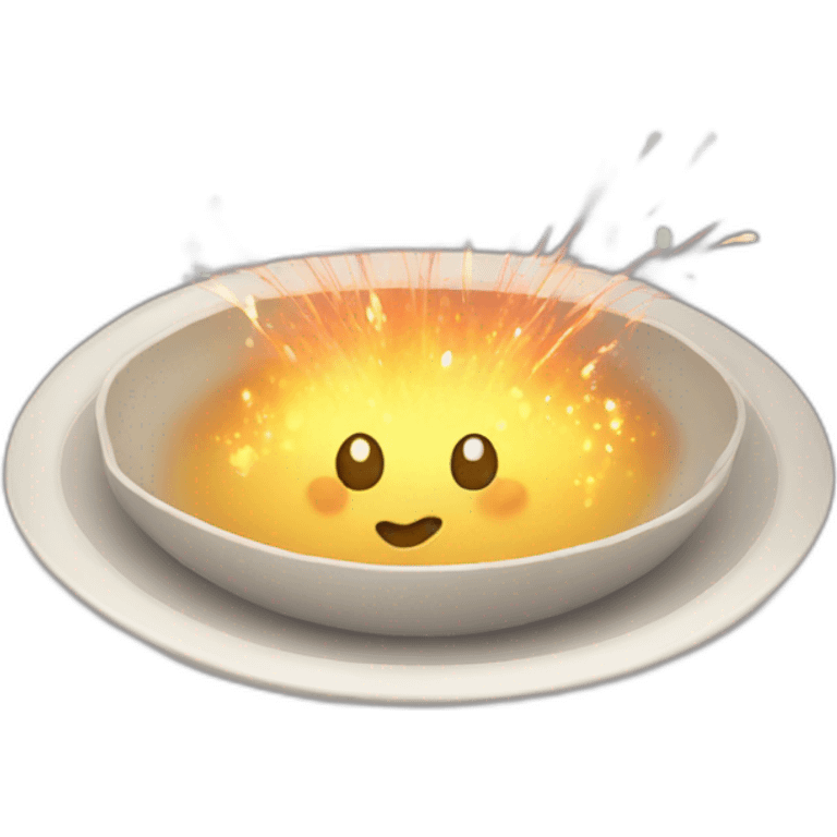 cute plate firework emoji