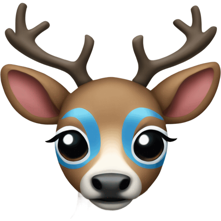 Tony tony chopper blue nose reindeer  emoji