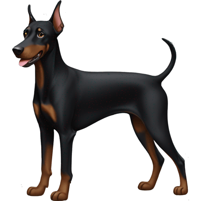 black doberman emoji