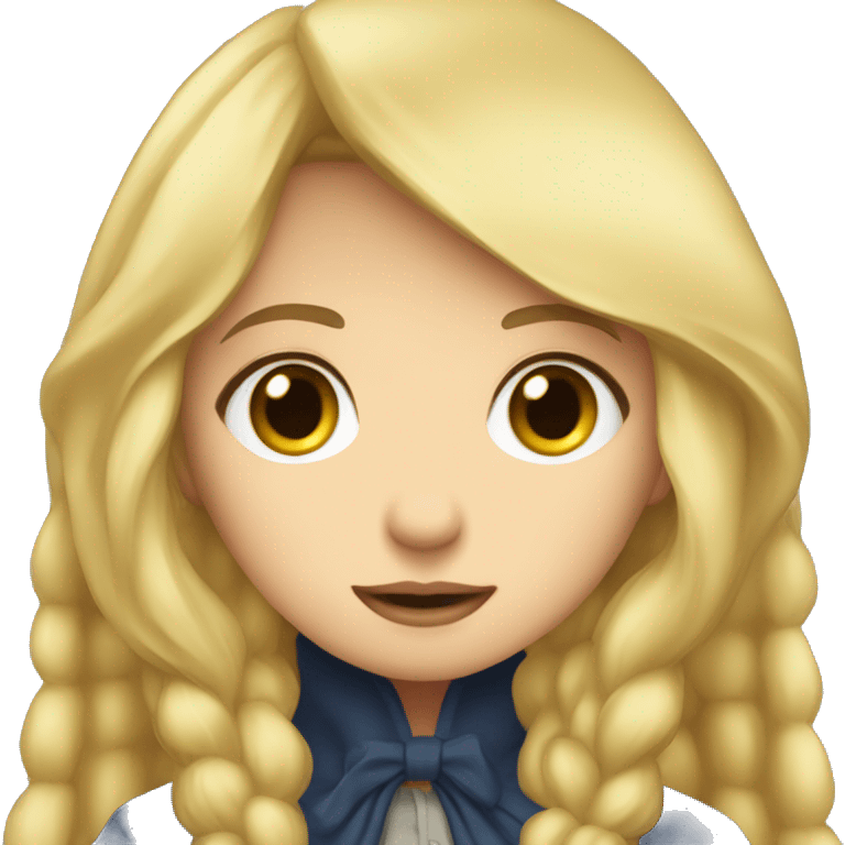 Girl wirt long blonde hair and nice full lips  emoji