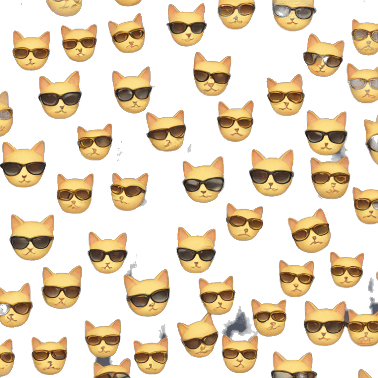 Cat with sunglasses emoji