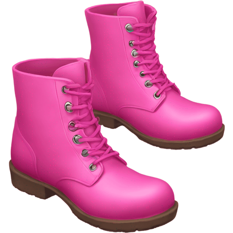 Pink boots emoji