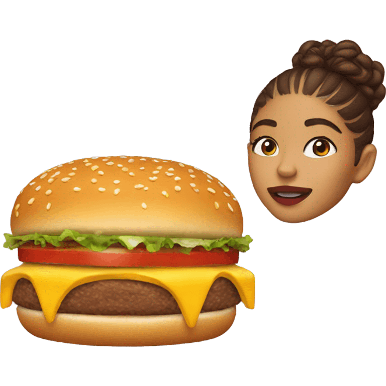 Zendaya eat burger  emoji