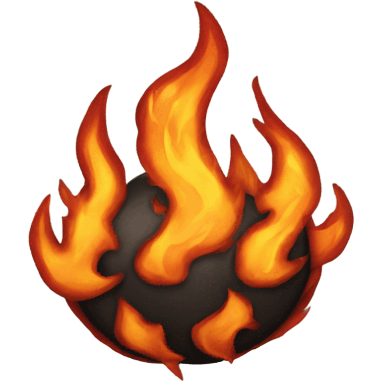 Fire ball emoji