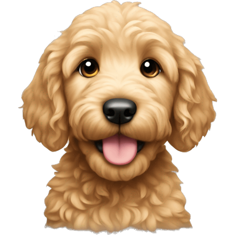 Golden doodle puppy emoji