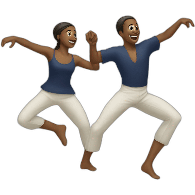 Two squires dancing emoji