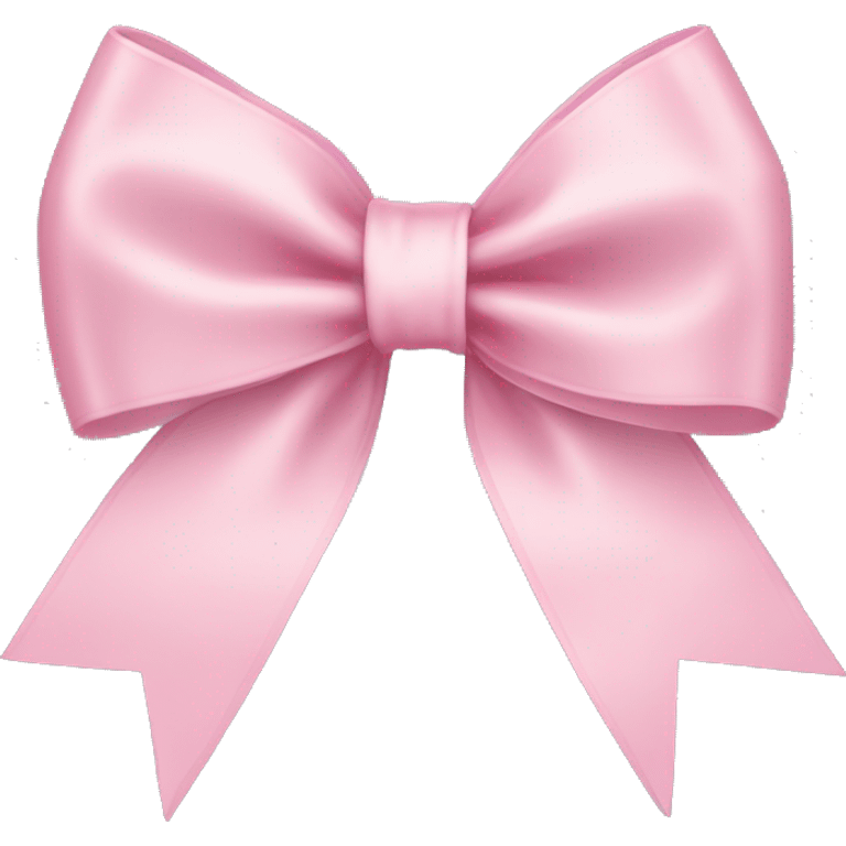 light pink ribbon bow emoji