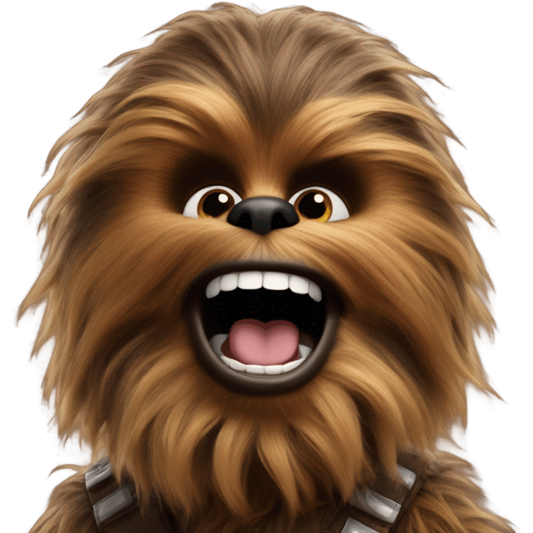 Chewbacca laughing emoji