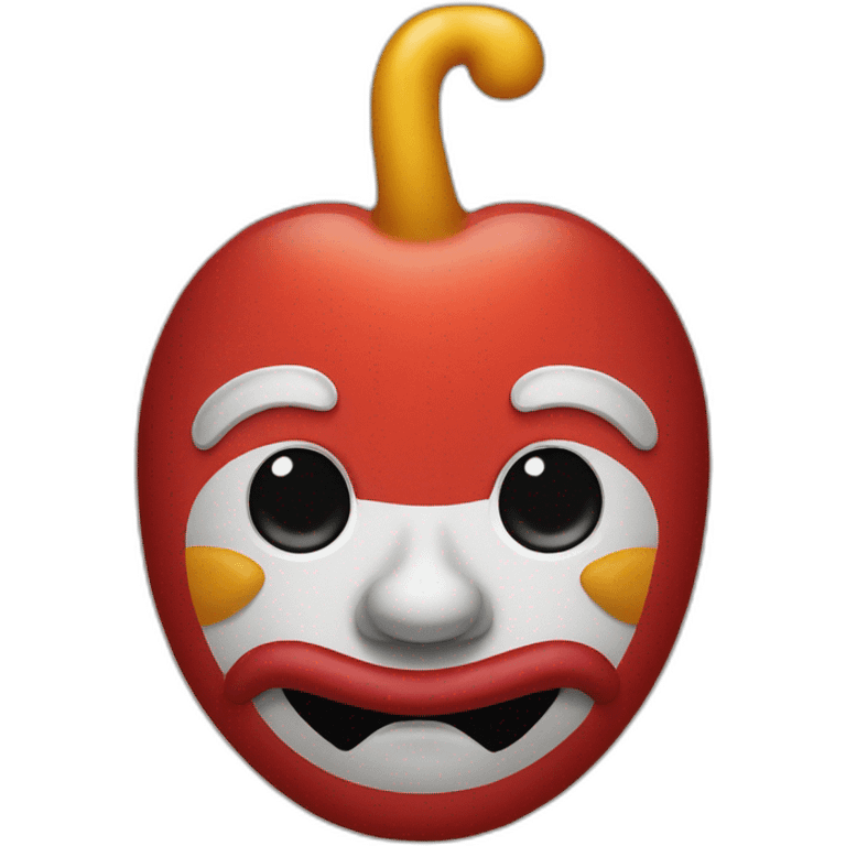 ronald mcdonald fingernose emoji