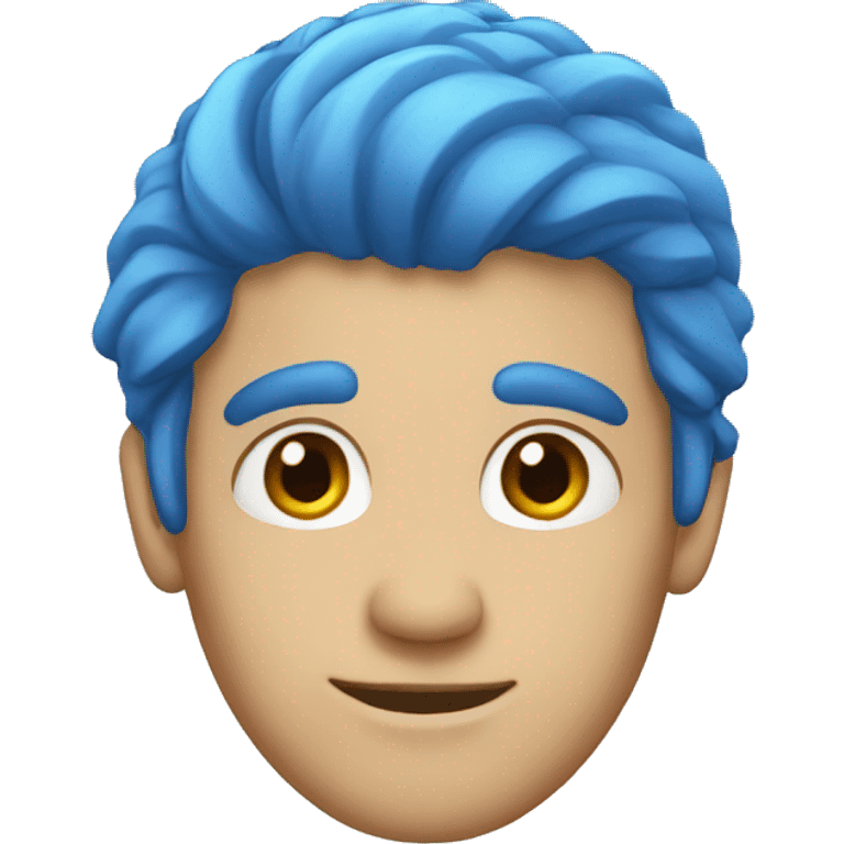 blue hair man emoji