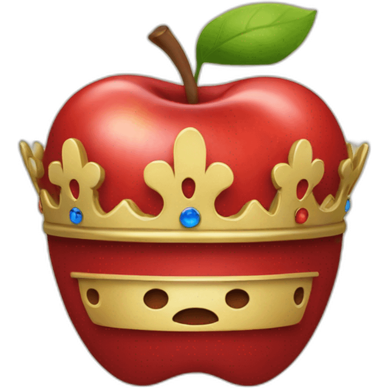 apple with king crown emoji