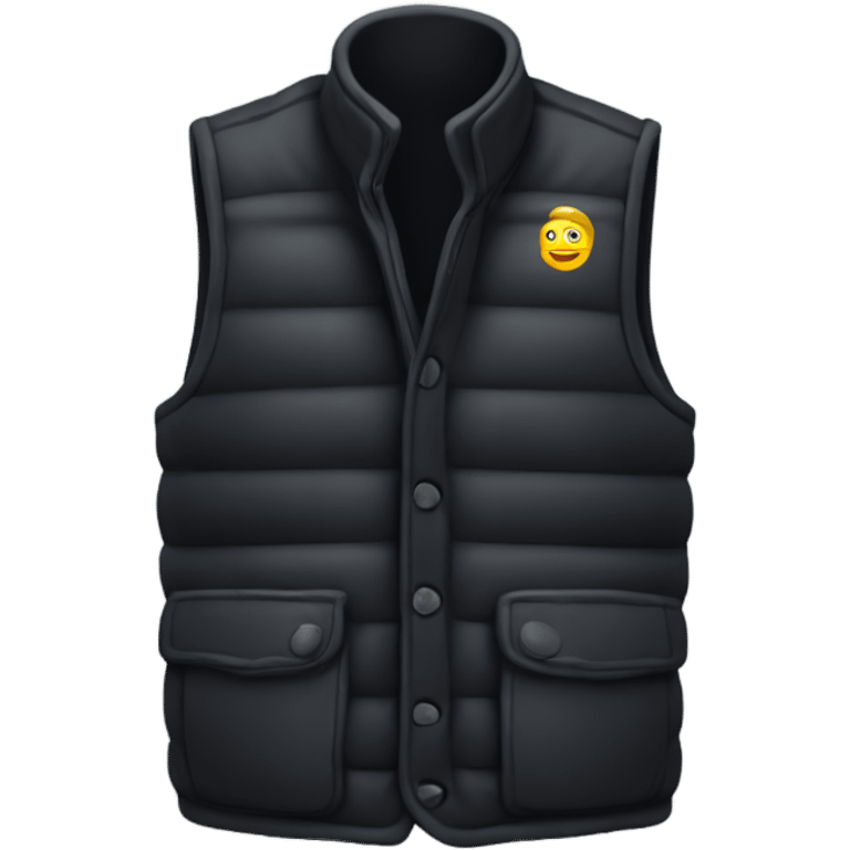 Black gilet  emoji