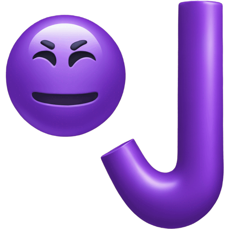 Purple putting  emoji