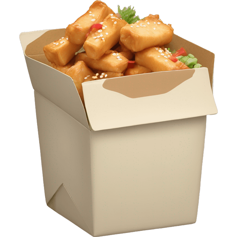 Pastel asian takeout box emoji