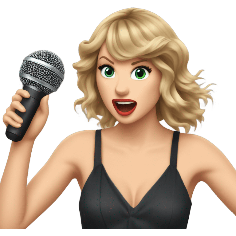 Taylor swift singing emoji