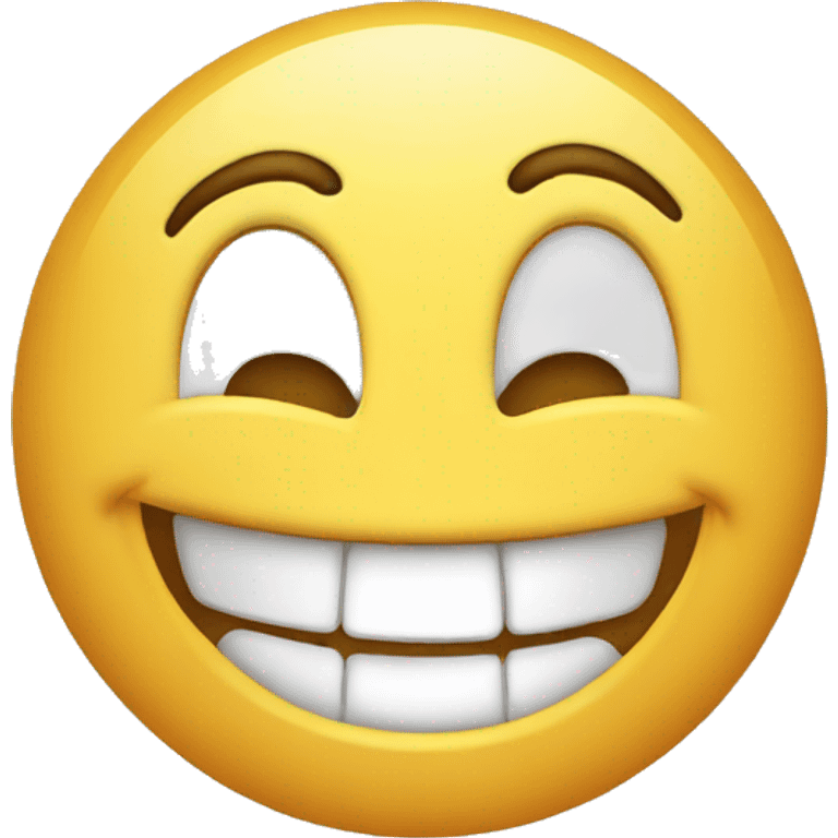 A laughing face emoji