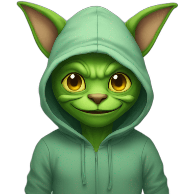 goblin in cat onesie emoji