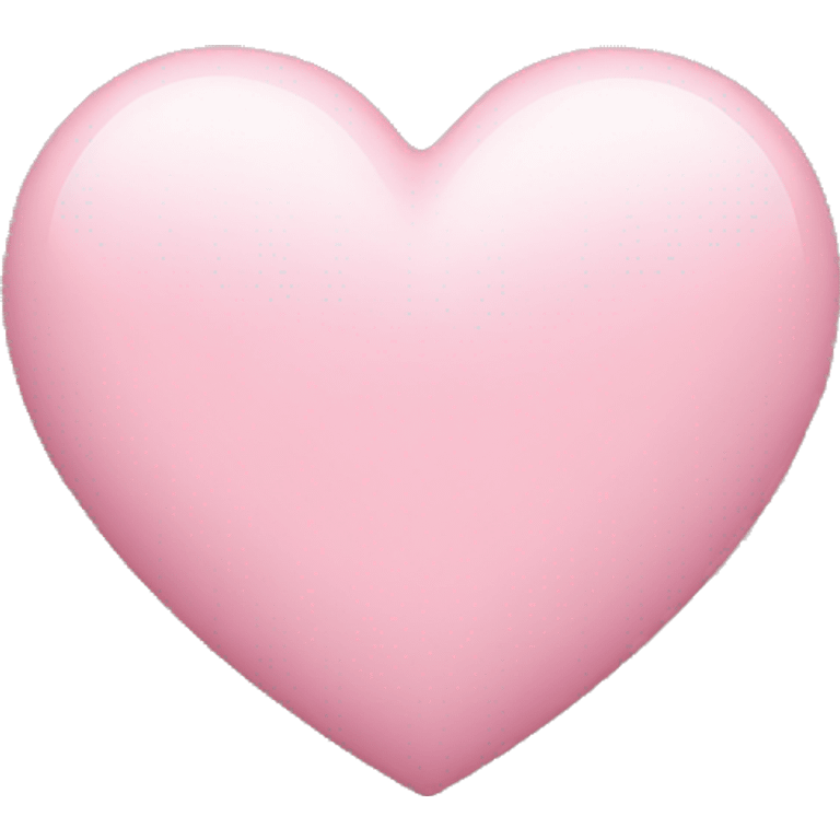 Light pink loveheart  emoji