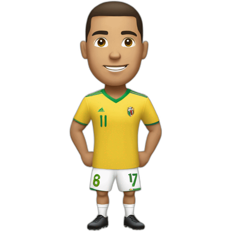 Ronaldo avec un ballon emoji