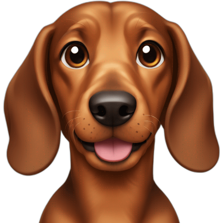 dog  daschund  brown emoji