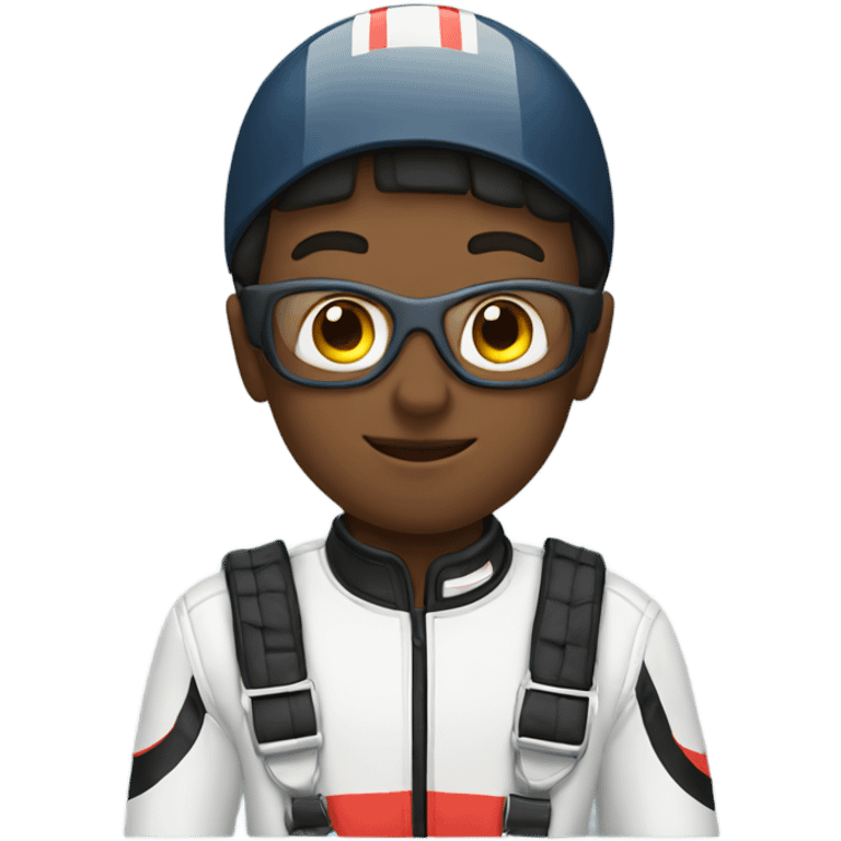 A boy karting  emoji