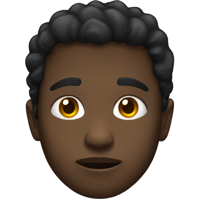 Black broken heard emoji