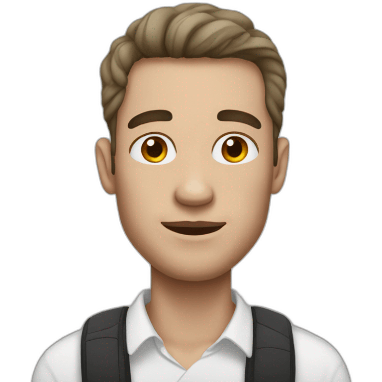 white man with vitiligo emoji