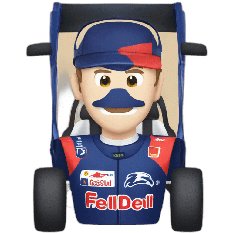 pierre gasly in him car emoji