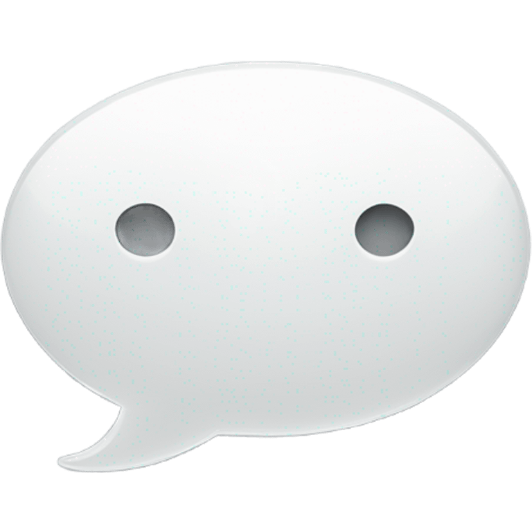 speech-bubble white with a grey point and in a tuxedo emoji