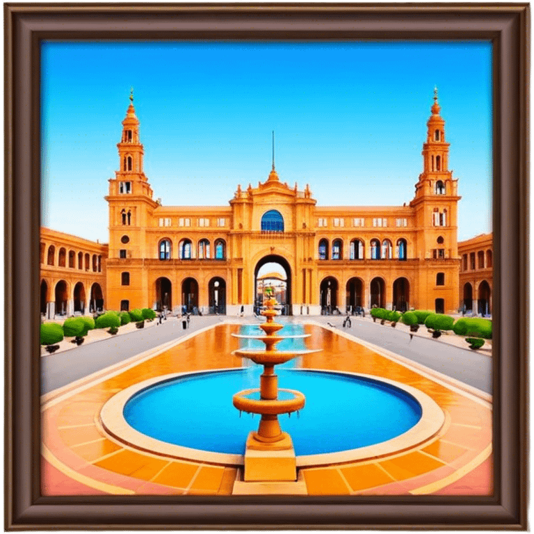 Cinematic Realistic Plaza de España Emoji  emoji